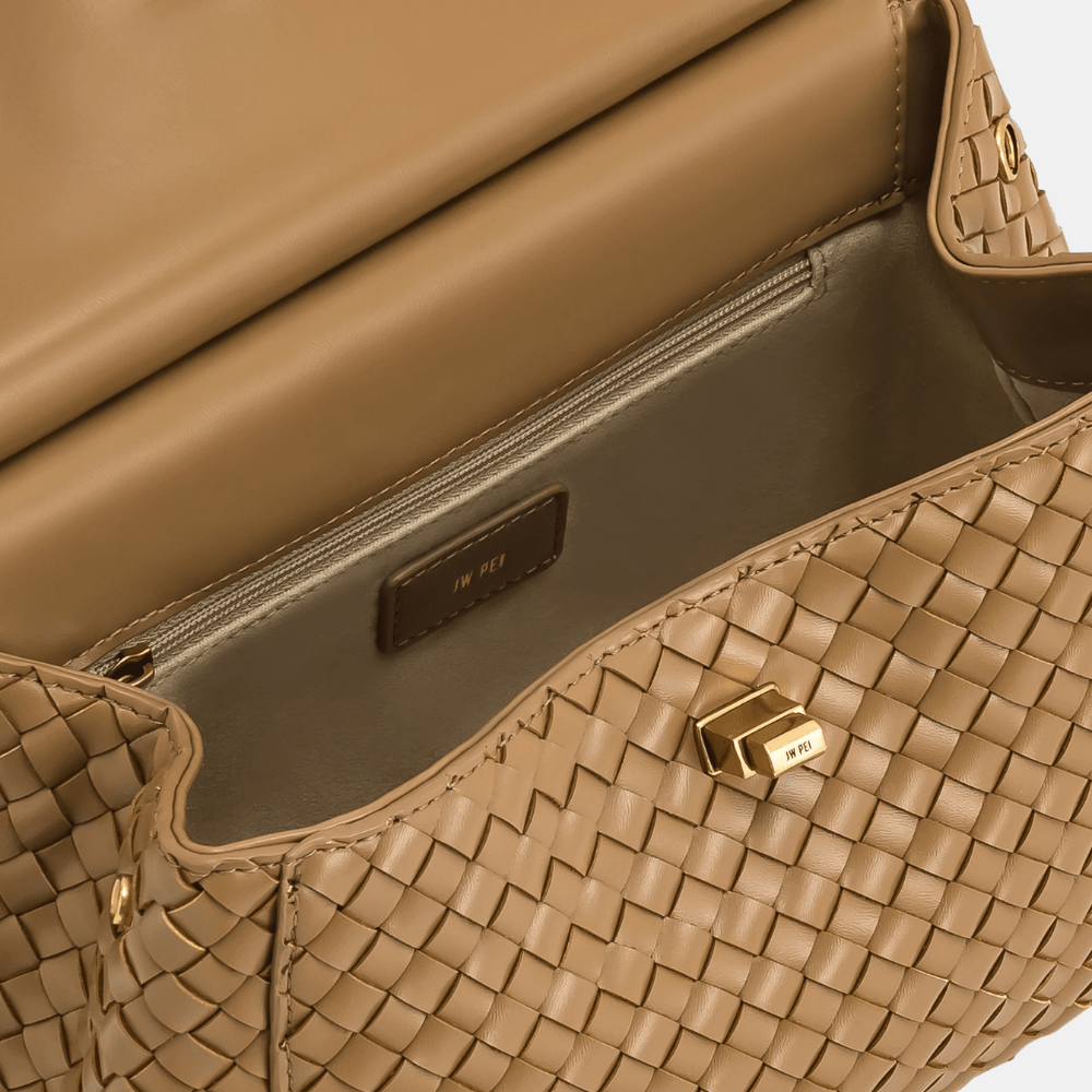 JW Pei Lucia Classic Top Handle Woven Bag - DIVA ONLINE STORE