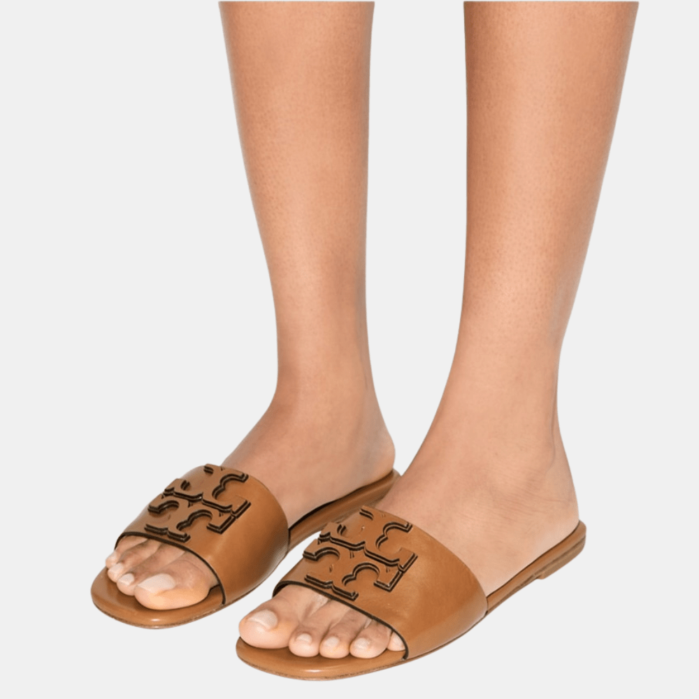 Tory Burch Ines Single - Band Slide (Tan) - DIVA ONLINE STORE