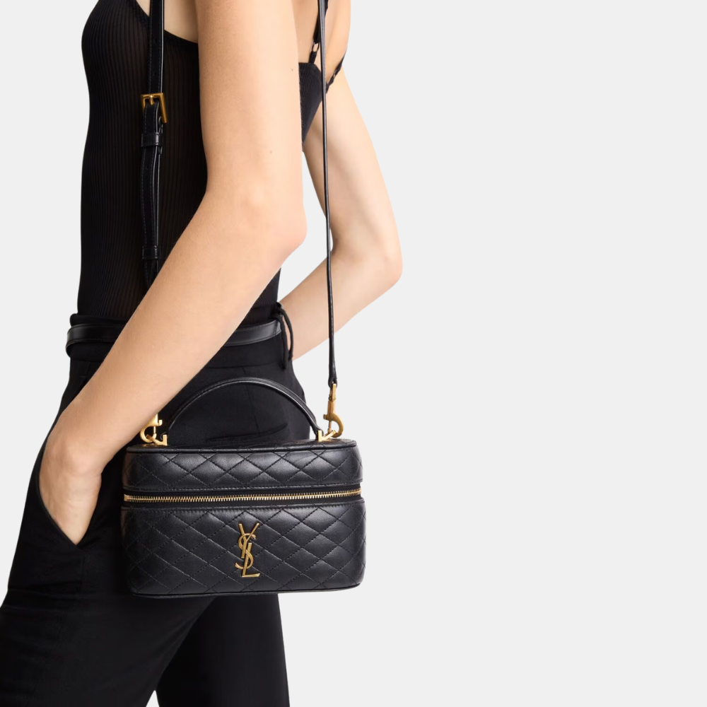 Saint Laurent Gaby Vanity In Lambskin (Black)
