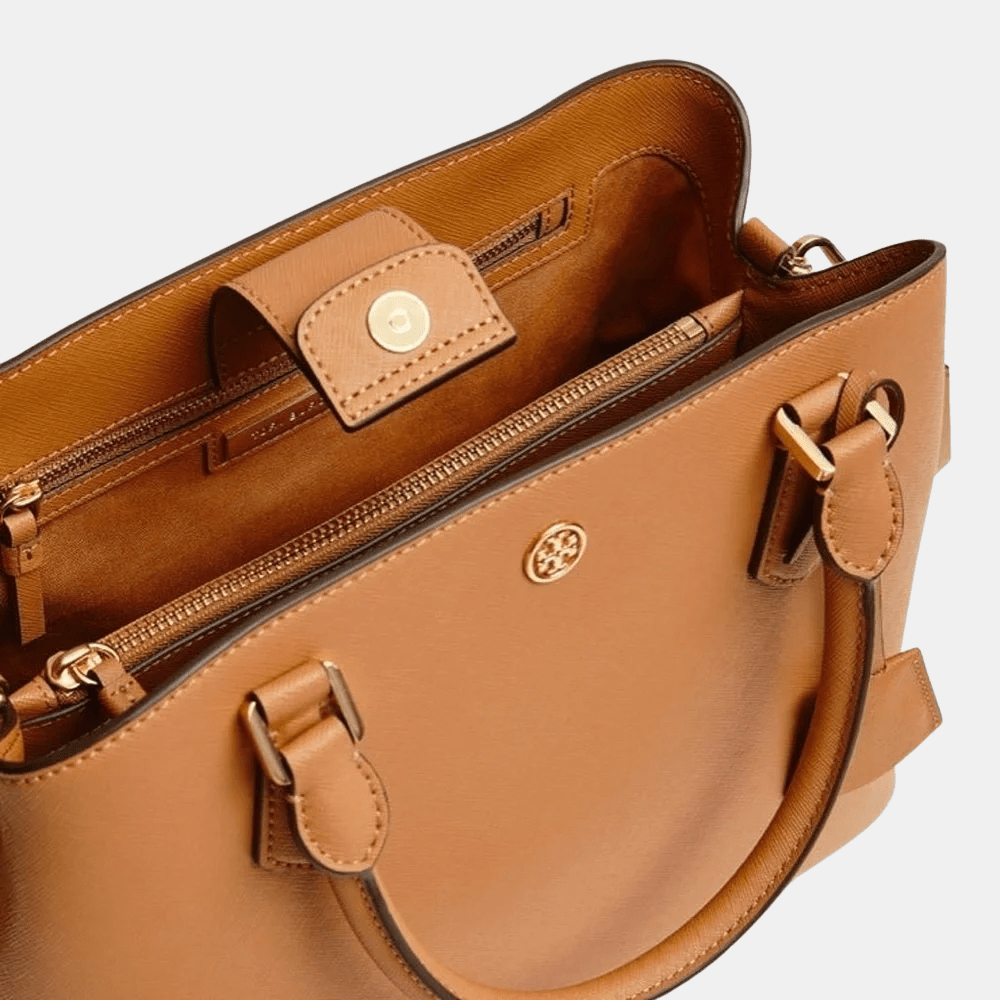 Tory Burch Robinson Triple-Compartment Tote (Cardamom) - DIVA ONLINE STORE