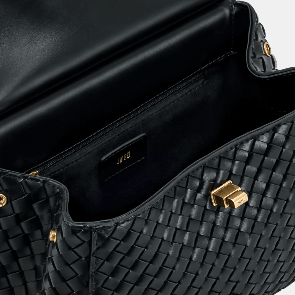JW Pei Lucia Classic Top Handle Woven Bag - DIVA ONLINE STORE