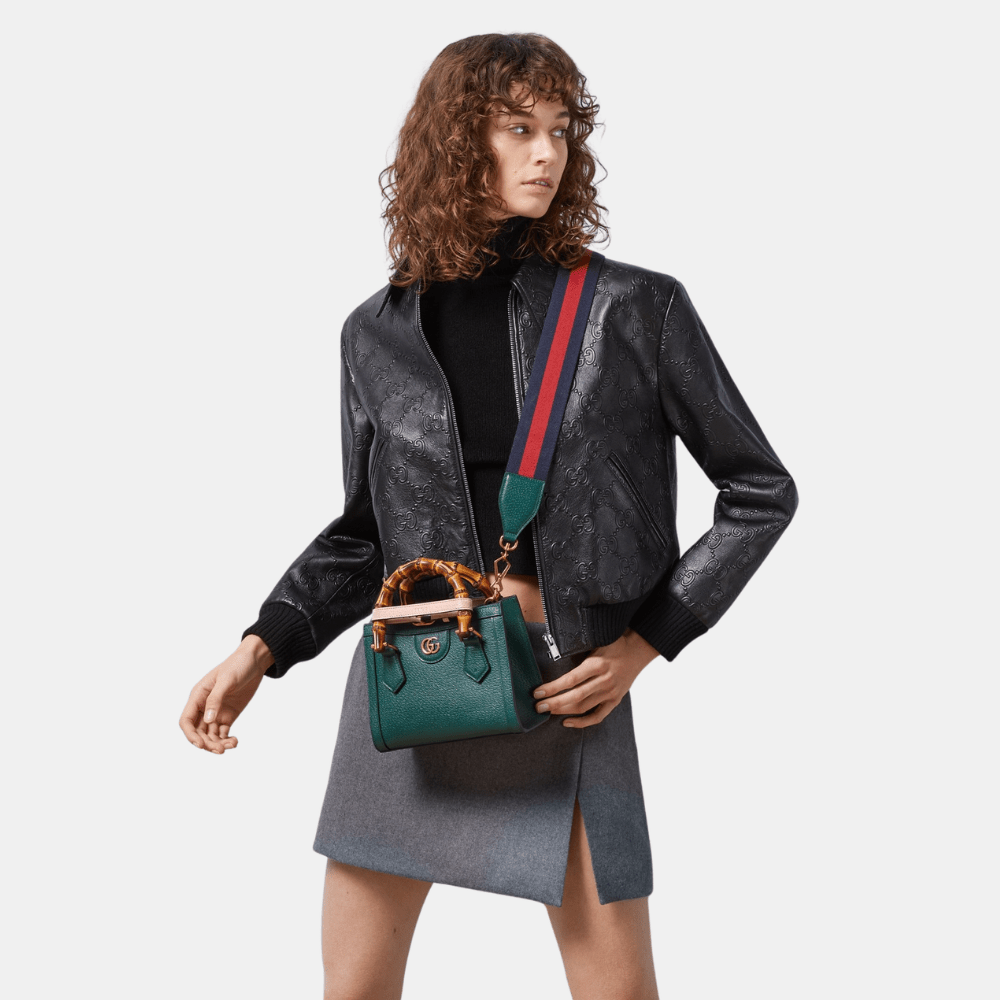 Gucci Diana Mini Tote Bag (Green) - DIVA ONLINE STORE