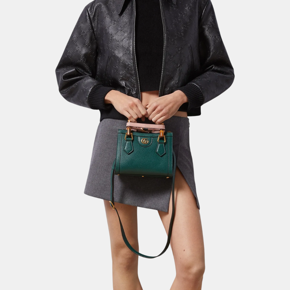 Gucci Diana Mini Tote Bag (Green)