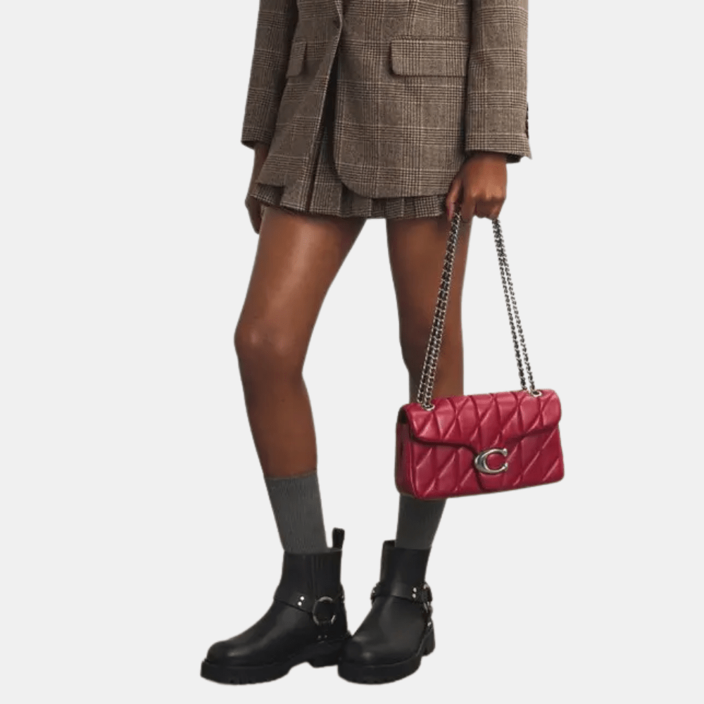Coach Quilted Tabby 26 Shoulder Bag (Red) - DIVA ONLINE STORE