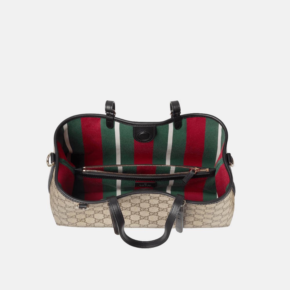 Gucci GG Emblem Medium Tote Bag (Black) - DIVA ONLINE STORE