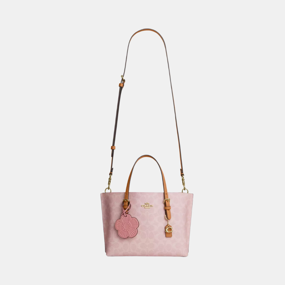 Coach Mollie Tote Bag 25 In Signature Canvas With Charms