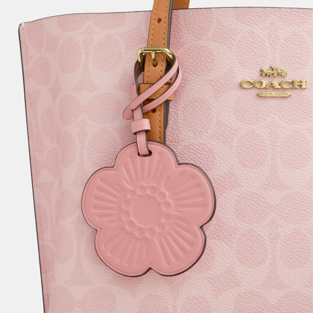 Coach Mollie Tote Bag 25 In Signature Canvas With Charms