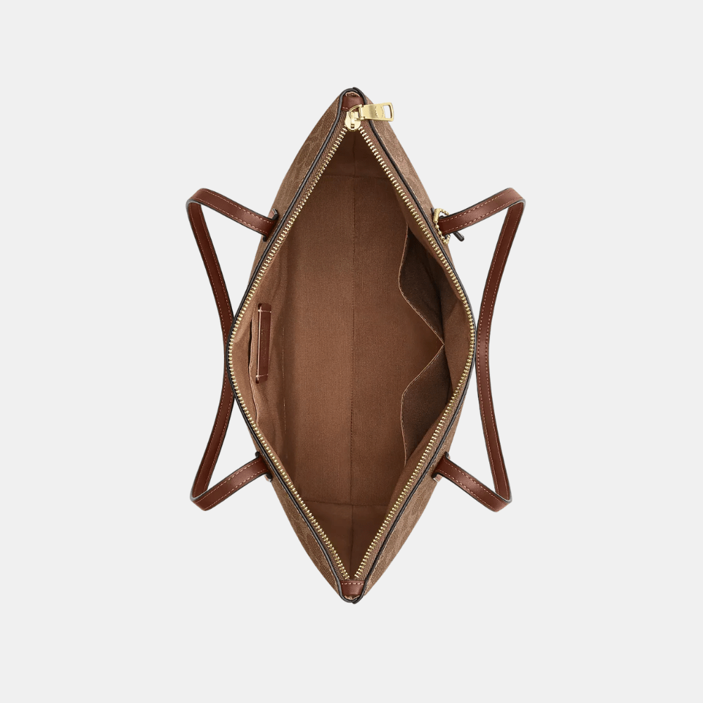 Coach Zip Top Tote Bag In Signature Canvas - DIVA ONLINE STORE