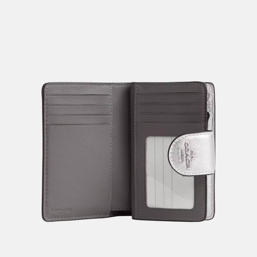 Coach Medium Corner Zip Wallet With Puffy Diamond Quilting