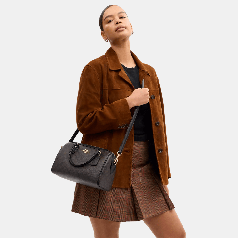 Coach Rowan Satchel In Signature Canvas - DIVA ONLINE STORE