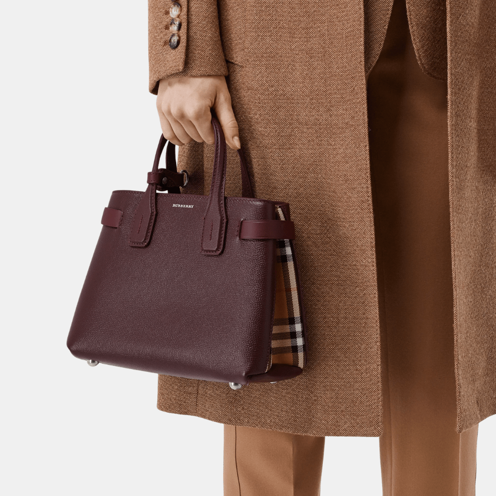 Burberry Banner Tote Bag (Maroon) - DIVA ONLINE STORE