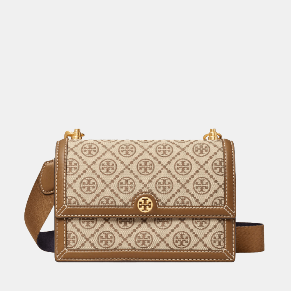 Tory Burch Small T Monogram Jacquard Shouder Bag - DIVA ONLINE STORE