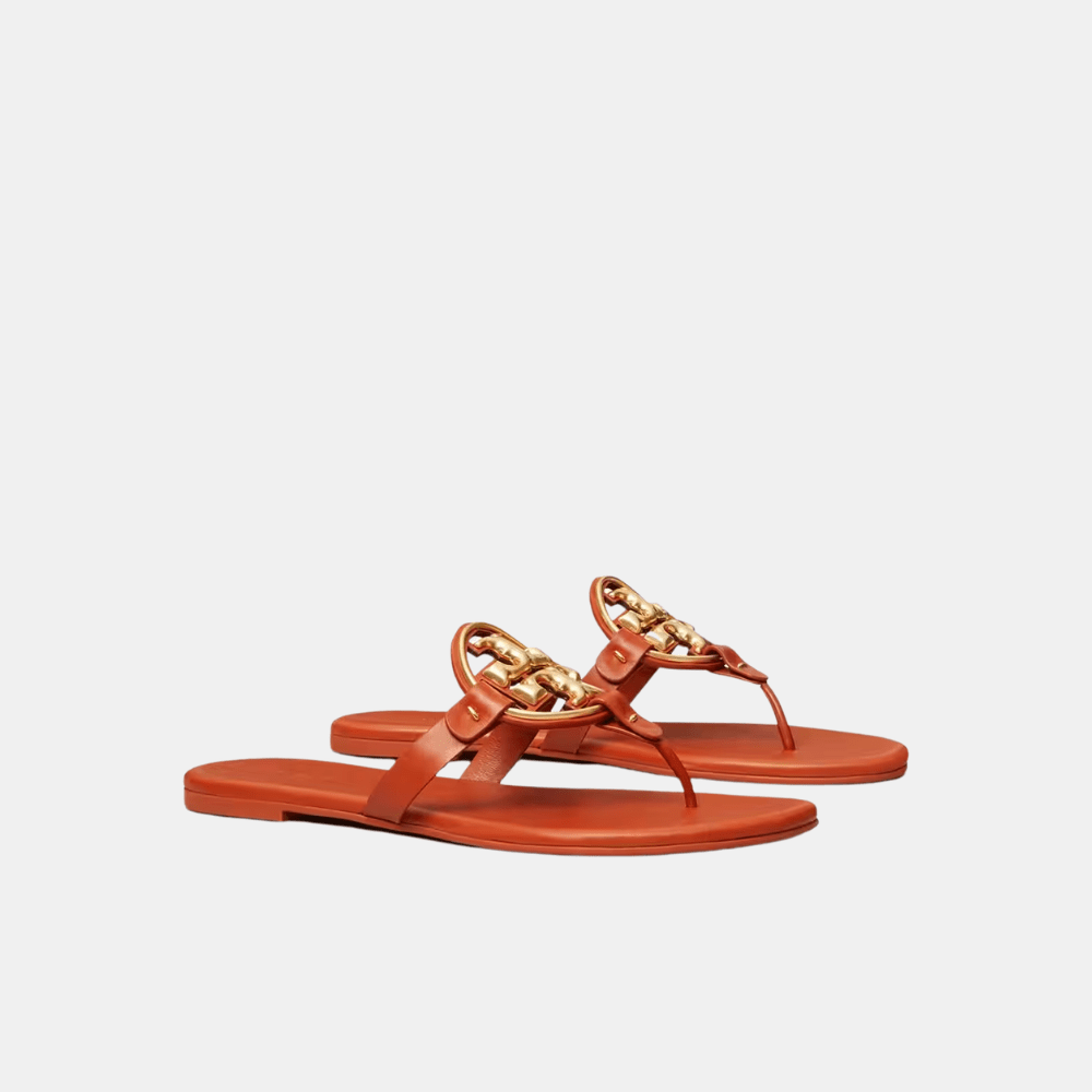 Tory Burch Metal Miller Sandal (Walnut) - DIVA ONLINE STORE