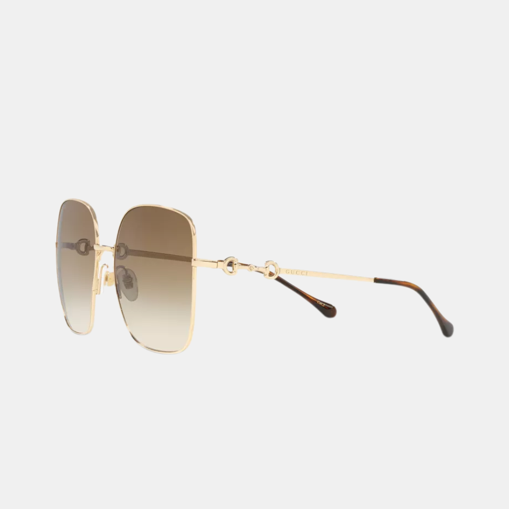 Gucci Square Sunglasses GG0879S (Gold/Yellow Gradient)