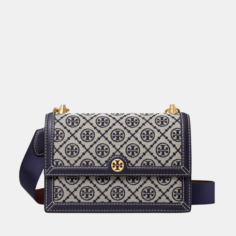 Tory Burch Small T Monogram Jacquard Shouder Bag - DIVA ONLINE STORE