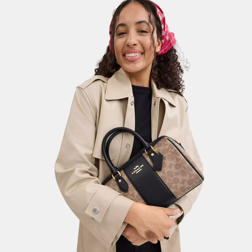 Coach Rowan Satchel Bag In Signature Canvas