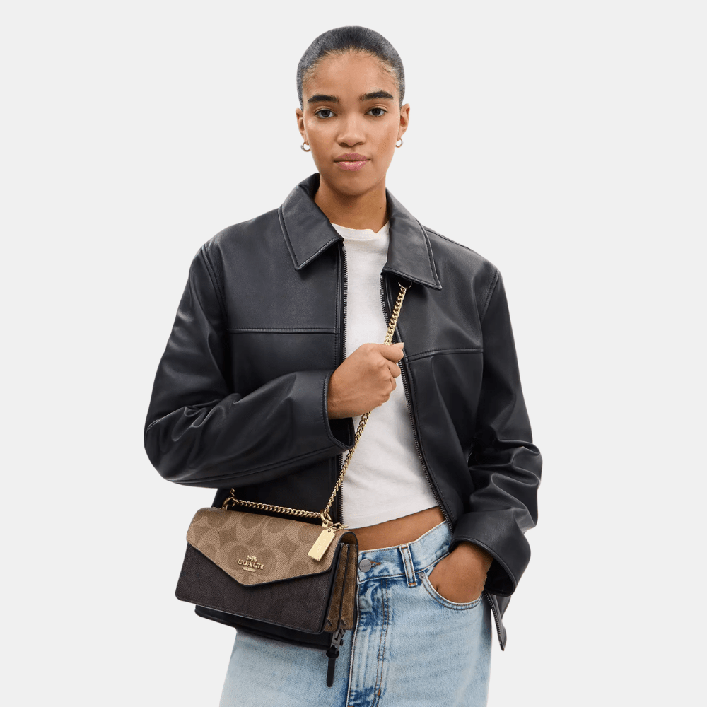 Coach Klare Envelope Crossbody Bag In Blocked Signature Canvas - DIVA ONLINE STORE