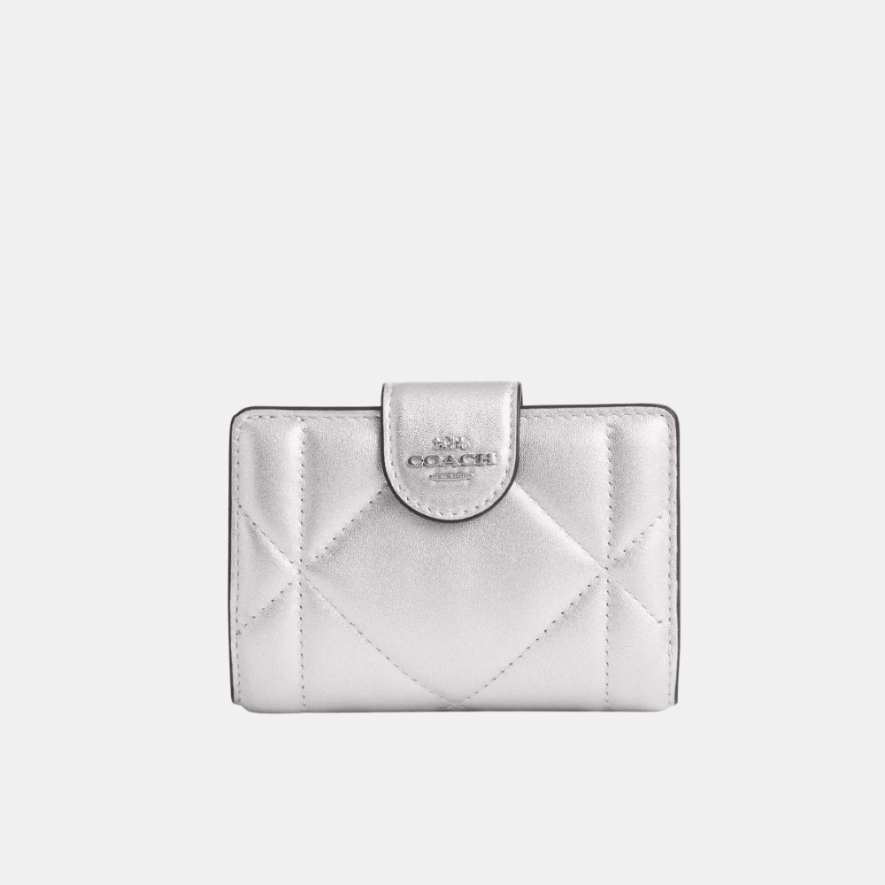 Coach Medium Corner Zip Wallet With Puffy Diamond Quilting - DIVA ONLINE STORE