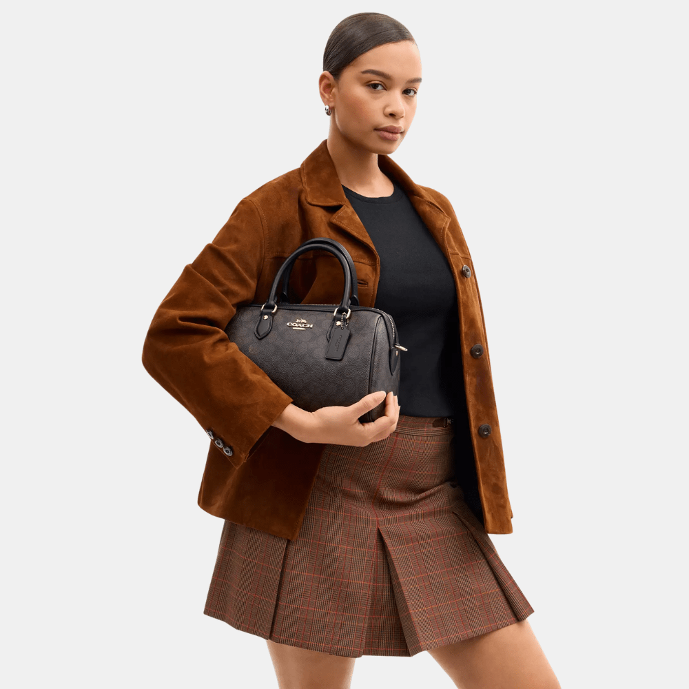 Coach Rowan Satchel In Signature Canvas - DIVA ONLINE STORE