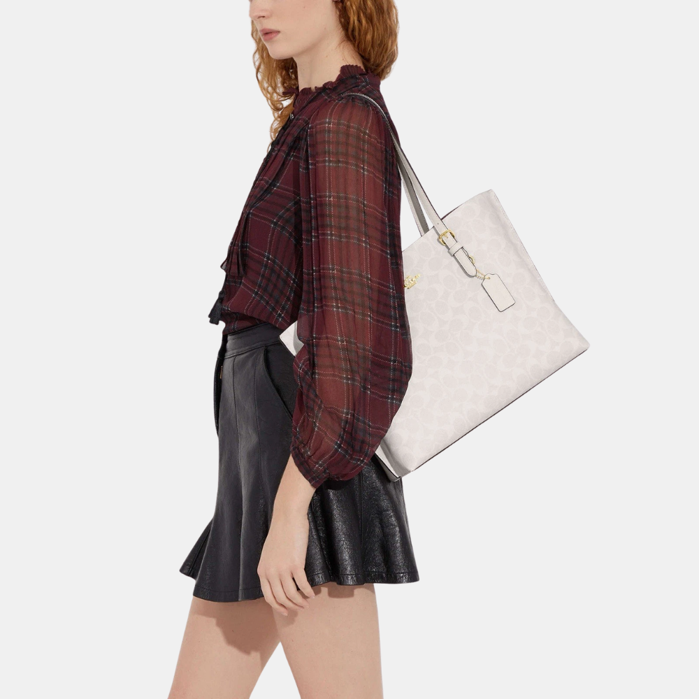 Coach Mollie Tote In Signature Canvas - DIVA ONLINE STORE