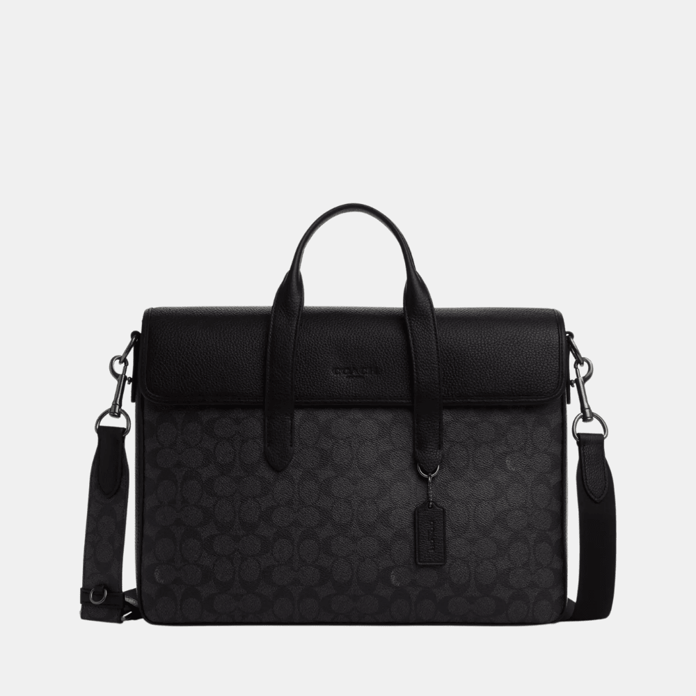 Coach Sullivan Portfolio Brief In Signature Canvas - DIVA ONLINE STORE