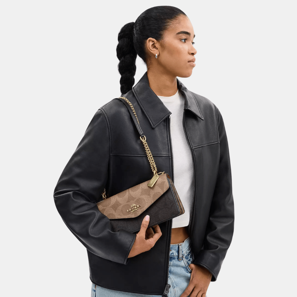 Coach Klare Envelope Crossbody Bag In Blocked Signature Canvas - DIVA ONLINE STORE