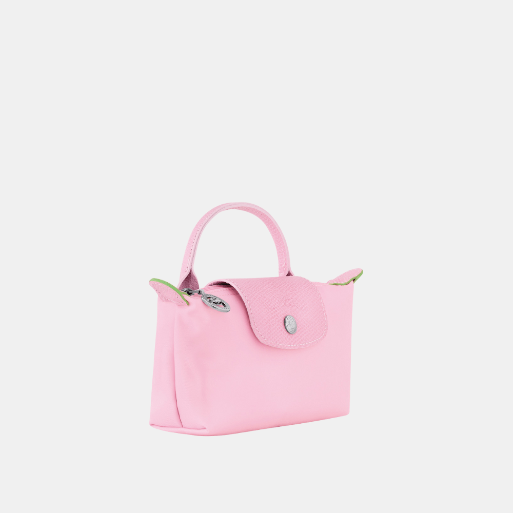 Longchamp Le Pliage Green Pouch With Handle - DIVA ONLINE STORE