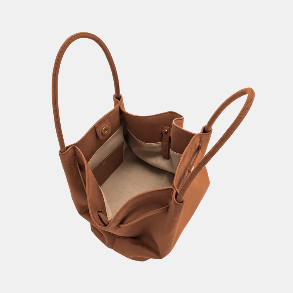 JW Pei Hana Medium Faux Suede Tote Bag - DIVA ONLINE STORE