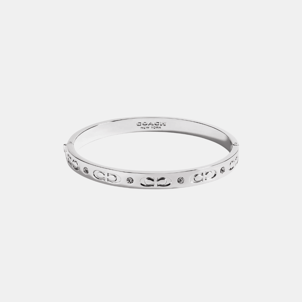 Coach Signature Hinged Bangle - DIVA ONLINE STORE