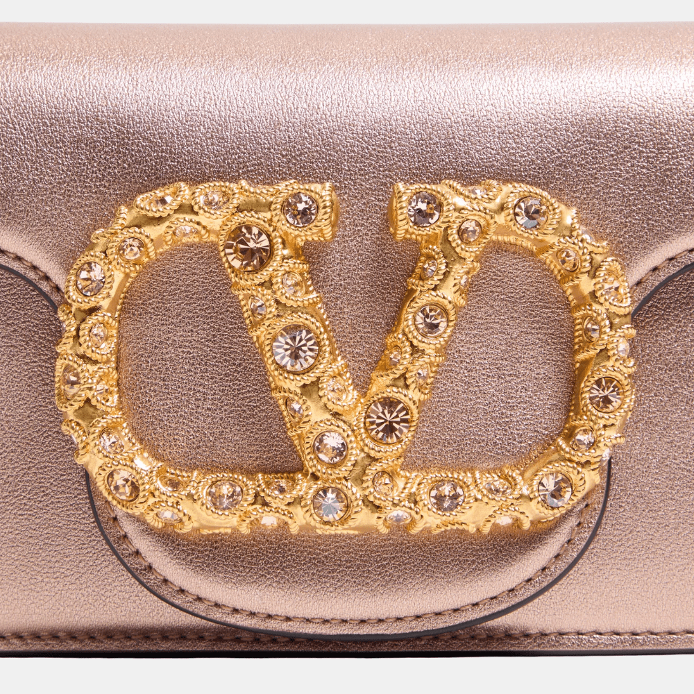 Valentino Garavani Locò Small Shoulder Bag (Rose Cannelle) - DIVA ONLINE STORE