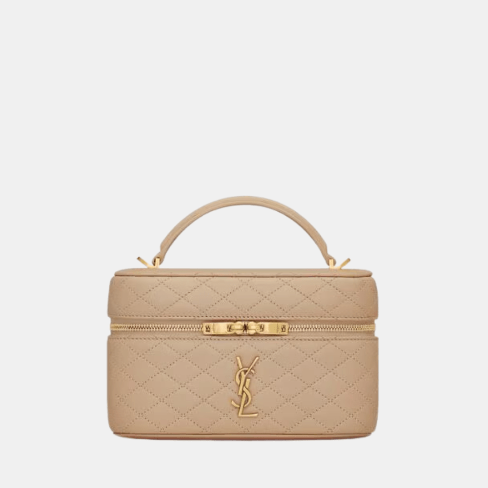 Saint Laurent Gaby Vanity In Lambskin (DK Toffee) - DIVA ONLINE STORE