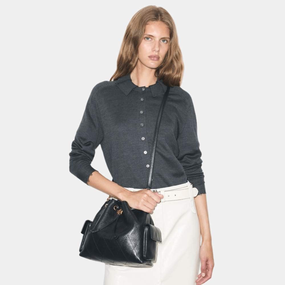 Tory Burch Charlie Quilted Drawstring Shoulder Bag - DIVA ONLINE STORE