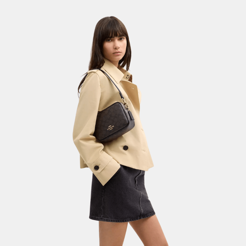 Coach Mini Carey Crossbody Bag In Signature Canvas - DIVA ONLINE STORE