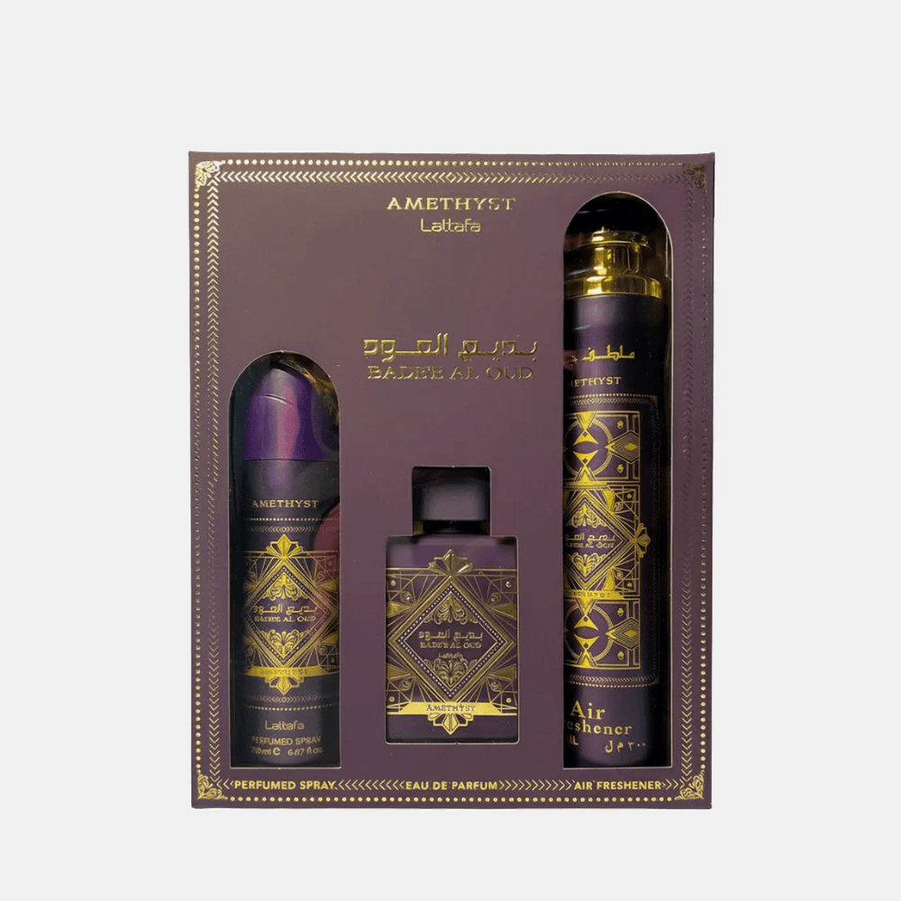 Lattafa Badee Al Oud Amethyst Gift Set For Unisex - DIVA ONLINE STORE