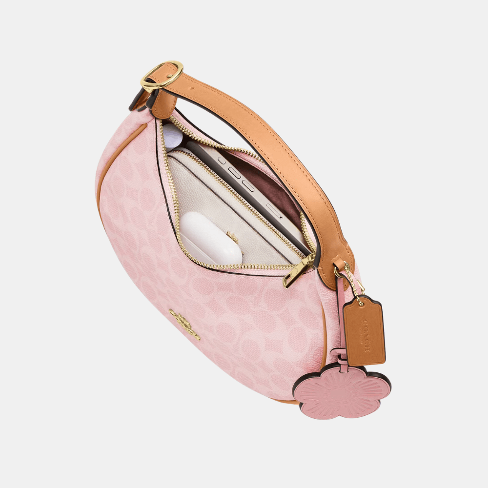 Coach Emily Shoulder Bag In Signature Canvas With Charms - DIVA ONLINE STORE