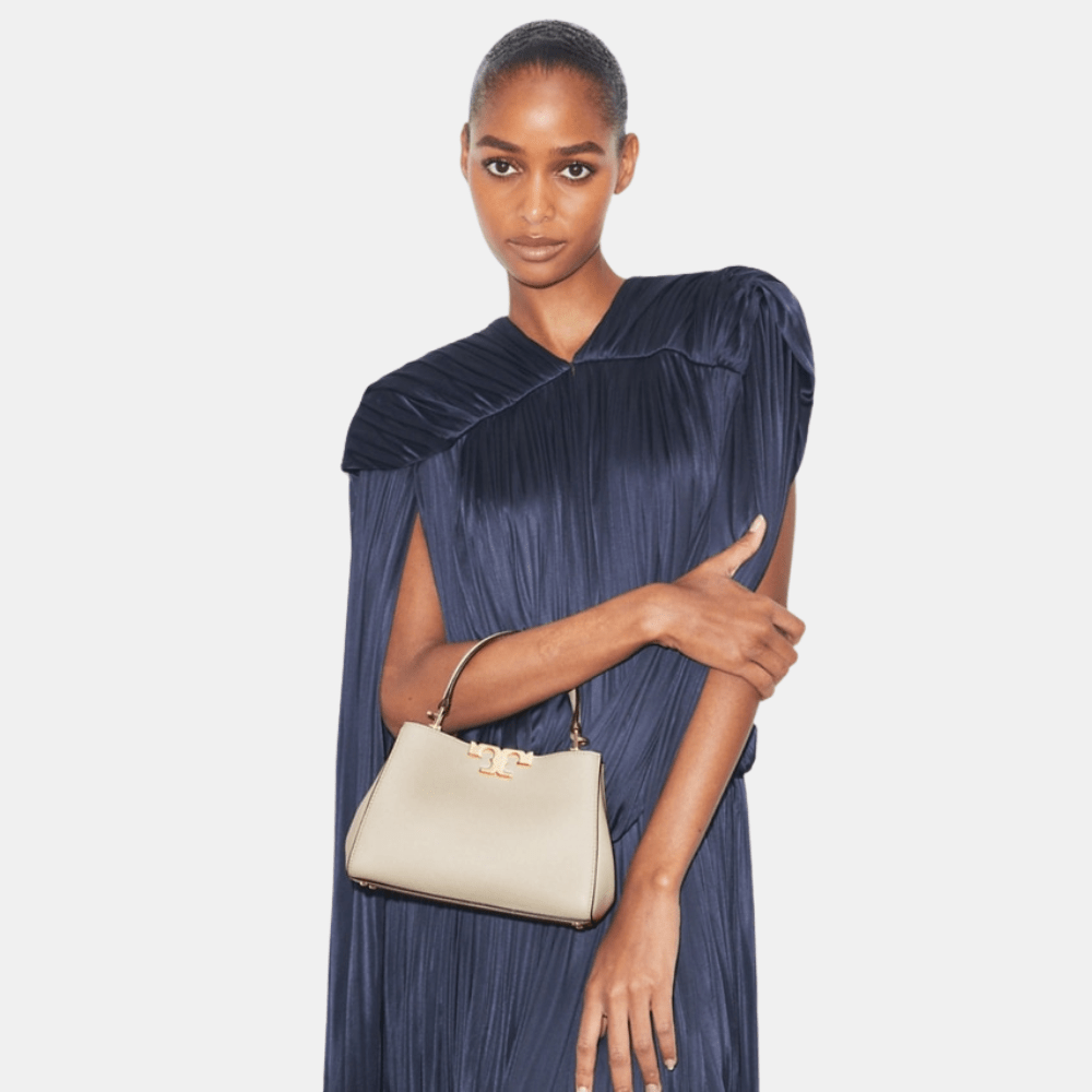 Tory Burch Mini Eleanor Satchel (Light Stone) - DIVA ONLINE STORE