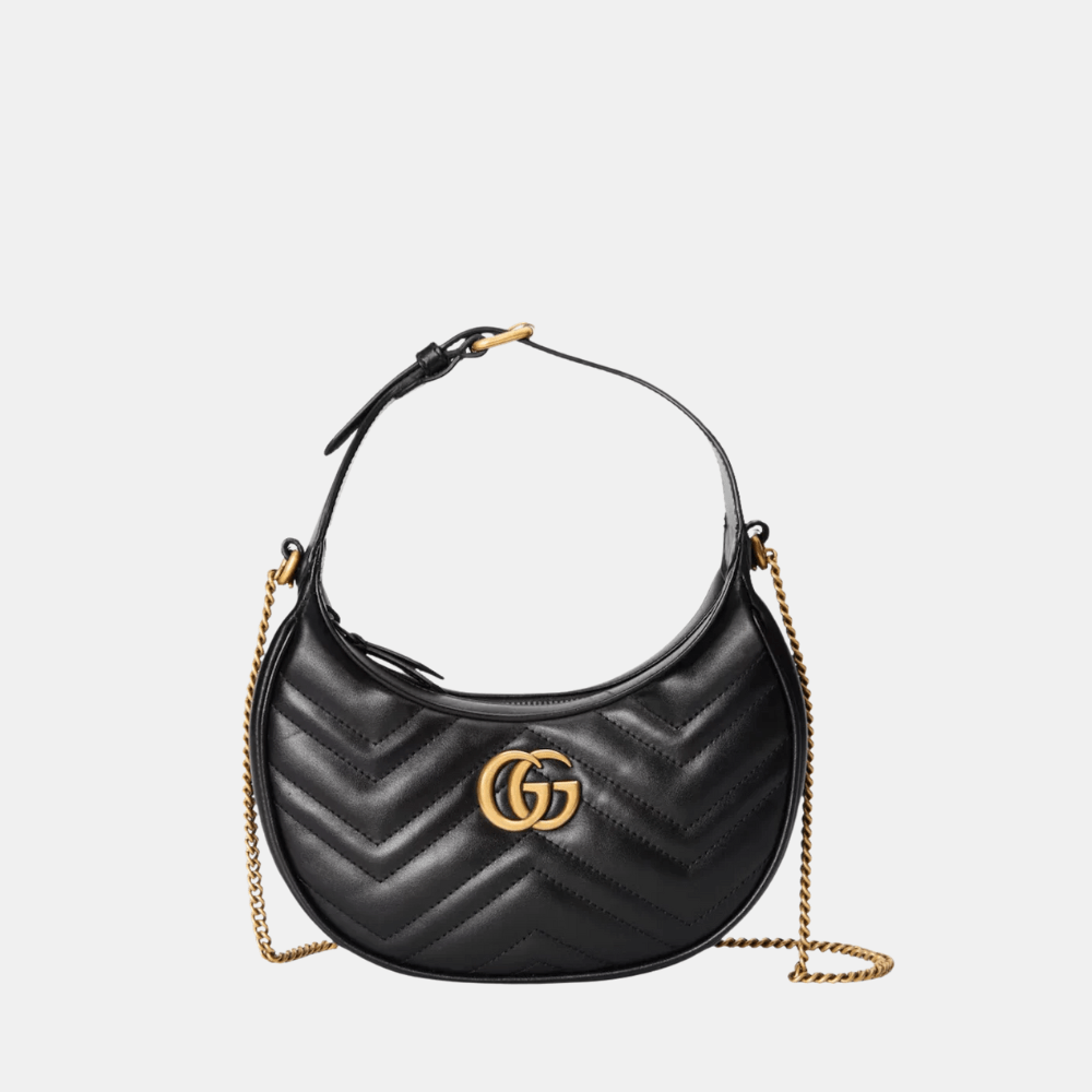 Gucci GG Marmont Mini Shoulder Bag (Black) - DIVA ONLINE STORE