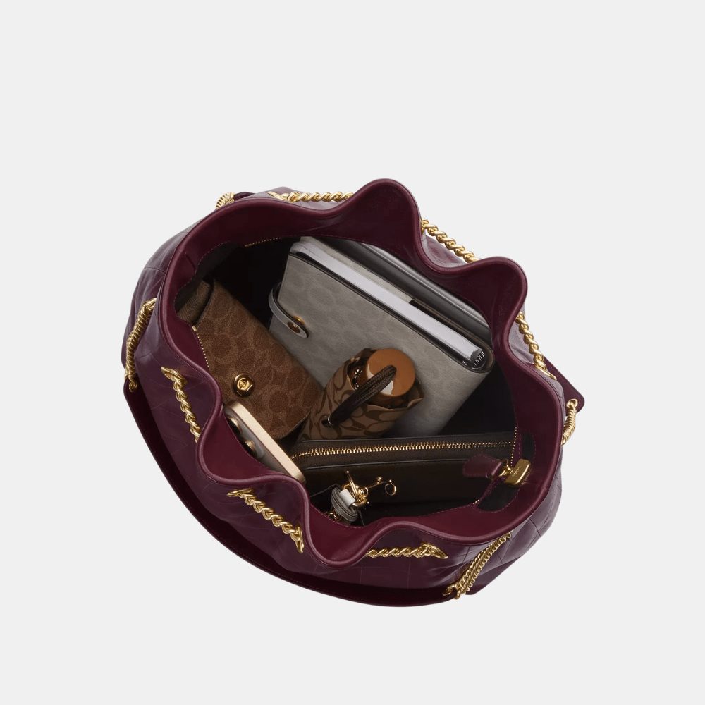 Coach Evelyn Large Shoulder Bag With Quilting - DIVA ONLINE STORE