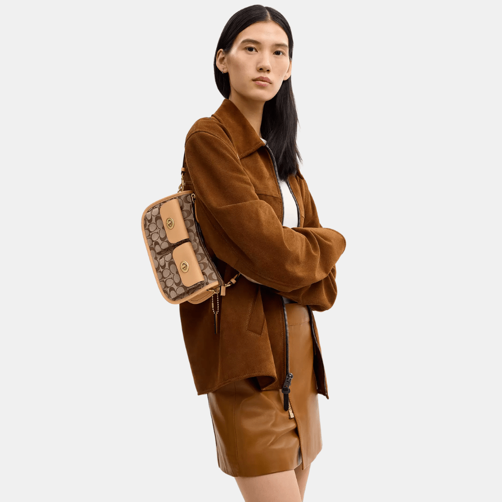 Coach Twin Turnlock Waverly Bag In Signature Jacquard - DIVA ONLINE STORE