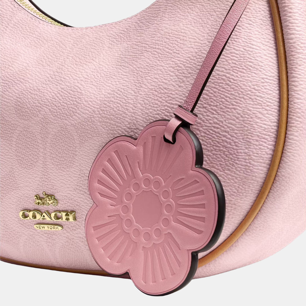 Coach Emily Shoulder Bag In Signature Canvas With Charms