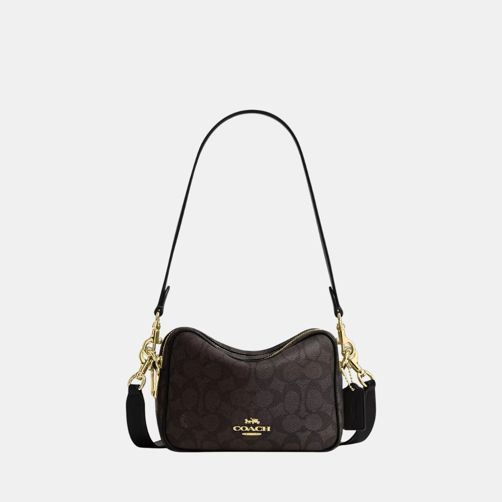 Coach Mini Carey Crossbody Bag In Signature Canvas