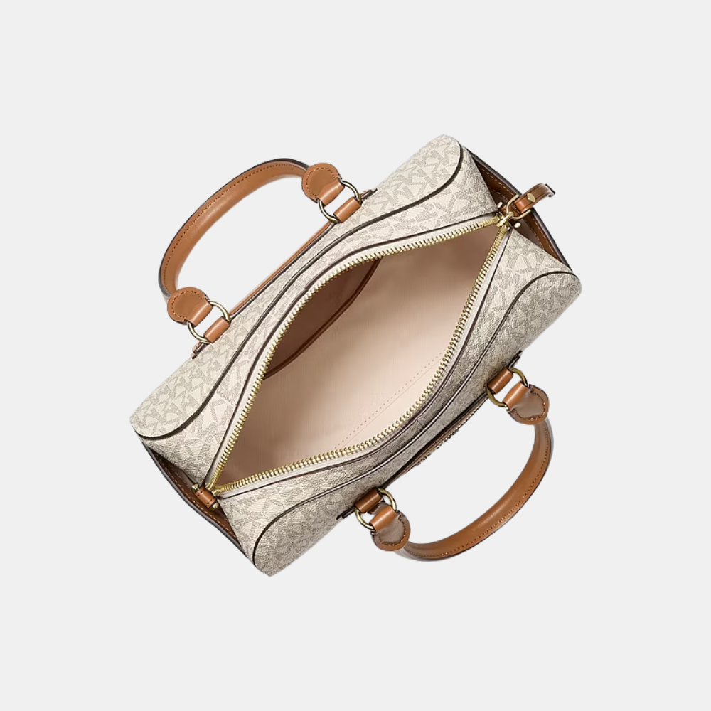 Michael Kors Jet Set Travel Extra-Small Signature Logo Duffel Crossbody Bag