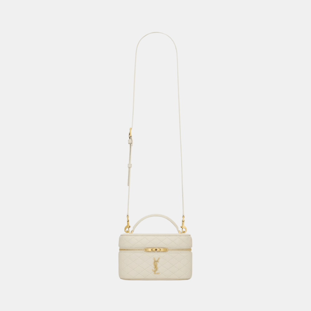 Saint Laurent Gaby Vanity In Lambskin (White)