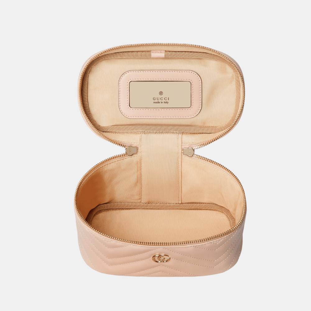 Gucci GG Marmont Mini Vanity Bag In Pale Pink Leather - DIVA ONLINE STORE