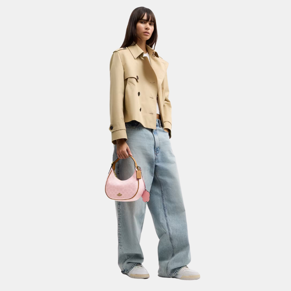 Coach Emily Shoulder Bag In Signature Canvas With Charms