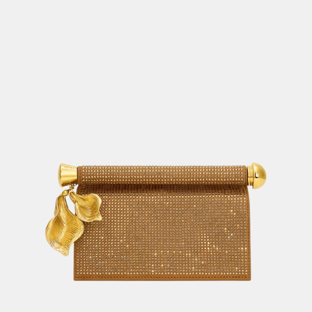 JW Pei Holly Artificial Crystal Metal Pendant Embellished Clutch - DIVA ONLINE STORE