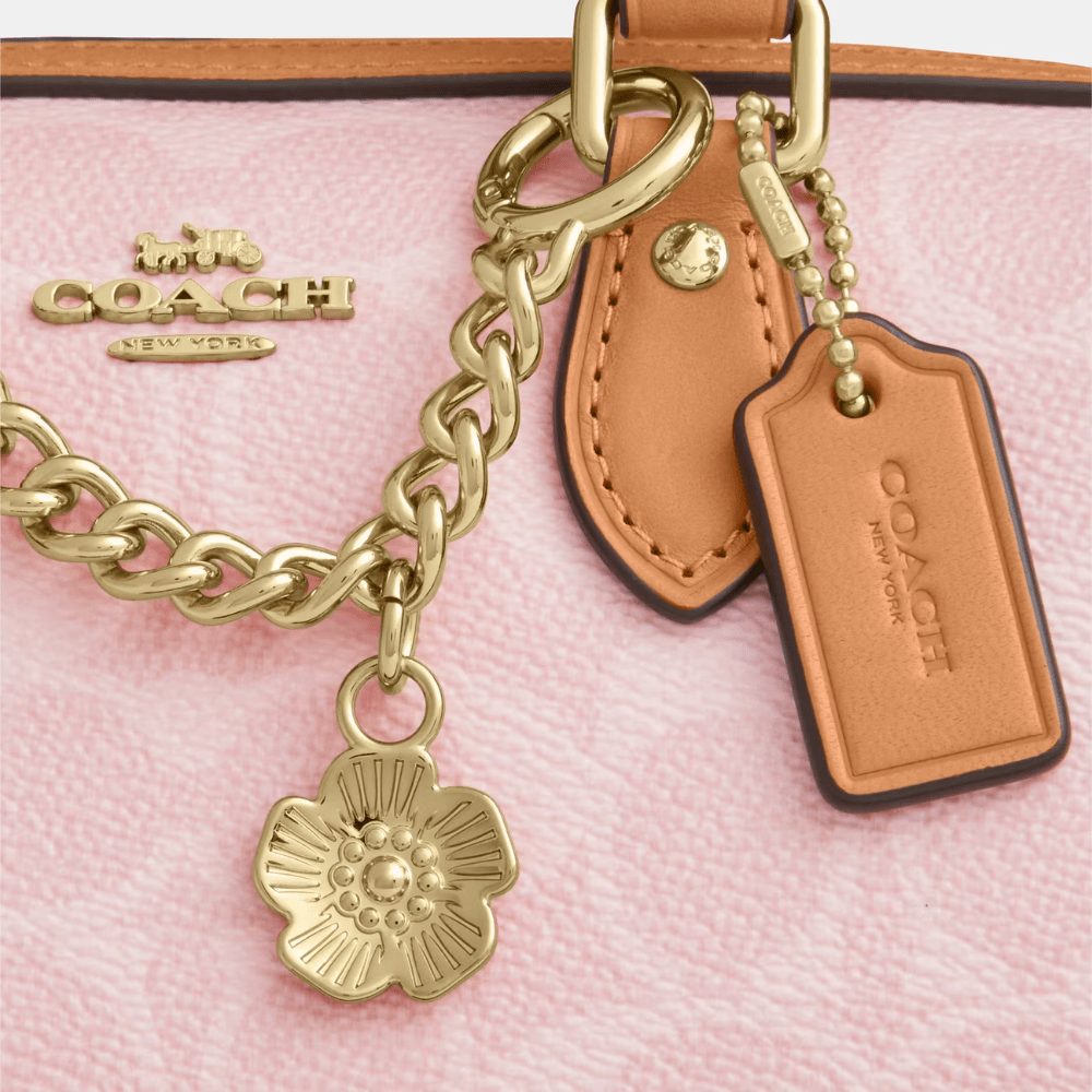 Coach Mini Rowan Crossbody Bag In Signature Canvas With Charms - DIVA ONLINE STORE