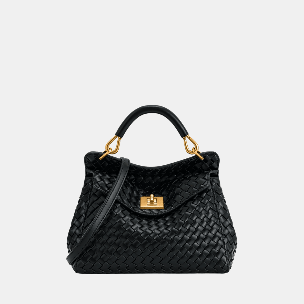 JW Pei Lucia Classic Top Handle Woven Bag - DIVA ONLINE STORE
