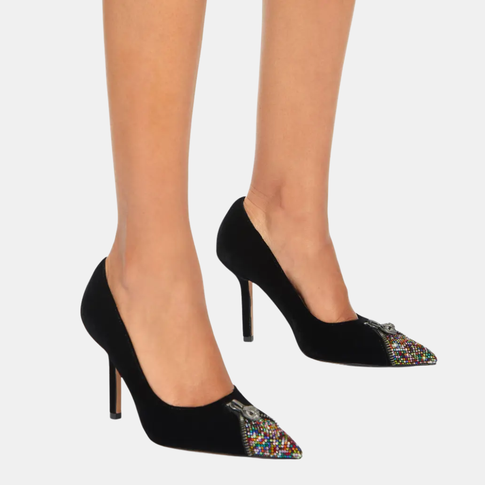 Kurt Geiger Zip Court Heel (Black/Multi)