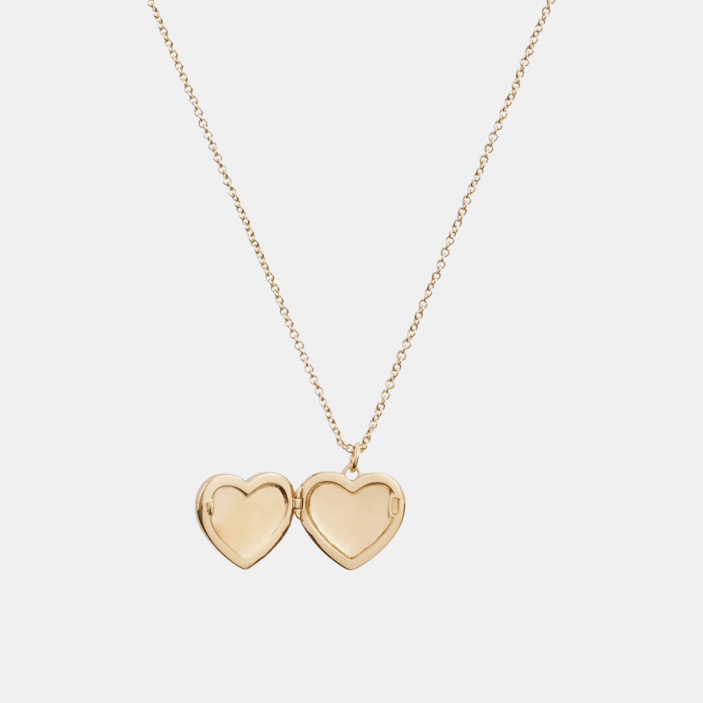 Coach Signature Heart Locket Boxed Necklace - DIVA ONLINE STORE